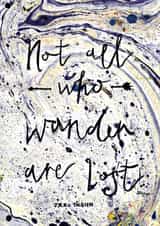 tolkien pattern Love & Friendship Card 33930 created by Black Fell