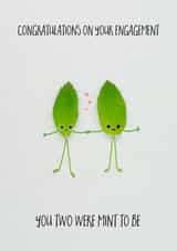 Mint leaves - Engagment card created by Yippea