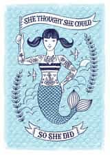 mermaid well done Exams Card 11340 created by Alexandra Snowdon