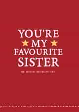 funny sister Christmas Card 3687 created by Zoe Brennan