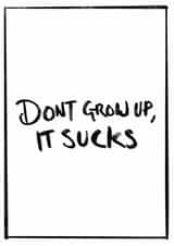 Funny type Birthday Card 34215 created by Mucky Duck Studio