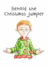 male boy Christmas Card 33826 created by Gibble Pot