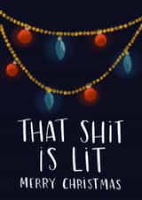 contemporary funny Christmas Card 28562 created by Lucy Maggie Designs