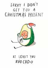 avocado avo Christmas Card 5524 created by Jelly Armchair