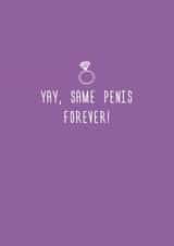 Rude - diamond ring engagement card created by Happy Little Vegemite