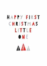 scandi first Christmas Card 9290 created by Percy & Pearl