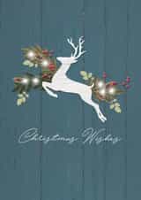 rustic animal Christmas Card 2429 created by Lucy Ledger