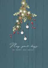 rustic country Christmas Card 25242 created by Lucy Ledger