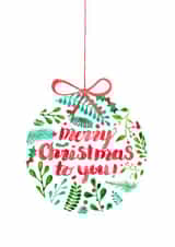 xmas bauble Christmas Card 7968 created by Elena O'Neill