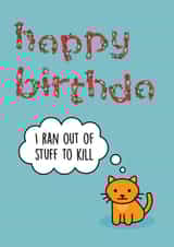 FUNNY ILLUSTRATION Birthday Card 8530 created by Thirty Mussels