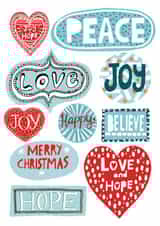 Typography arty Christmas Card 34290 created by YouBloom
