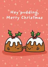 pudding cute Christmas Card 8011 created by The Playful Indian