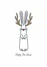 hoppy bunny Christmas Card 27357 created by Hoppy Bunnies