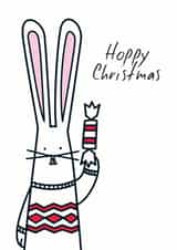 hoppy bunny Christmas Card 27359 created by Hoppy Bunnies