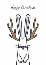 hoppy bunny Christmas Card 27360 created by Hoppy Bunnies