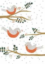 Robins holiday Christmas Card 28533 created by @SarahPriceDesigns