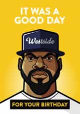 'It was a good day for your birthday' greetings card created by Diverse Pixels