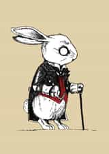 whiterabbit rabbit Card 26124 created by D J R Bennett