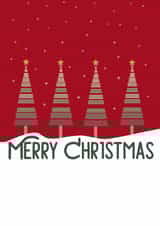 Merry Christmas Geometric Trees created by Tiny Steps