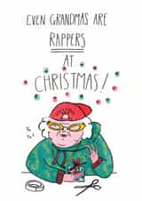 grandma wrap Christmas Card 23236 created by 2B Or Not 2B