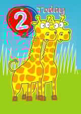 Happy two Birthday Card 12104 created by Michael Walsh