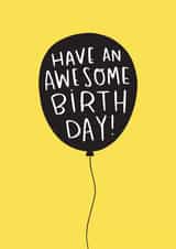 balloon happy Birthday Card 10845 created by Nutmeg and Arlo