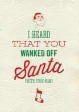 Rude Christmas Card - Wanked created by Brainbox Candy