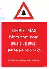 xmas festive Christmas Card 12116 created by Brainbox Candy