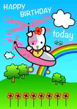 Happy poppy Birthday Card 34479 created by Michael Walsh