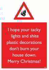 xmas lights Christmas Card 12118 created by Brainbox Candy