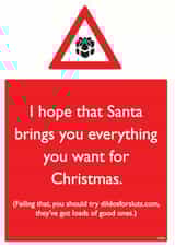 Rude Christmas Card - Dildoforsluts.com created by Brainbox Candy