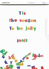 xmas jolly Christmas Card 34491 created by Brainbox Candy