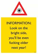 sign information Birthday Card 12131 created by Brainbox Candy