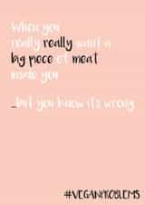 vegan funny Valentines Day Card 34448 created by The Creative Minx Co.