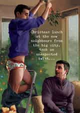 Rude Christmas Card created by Simon Baxendale