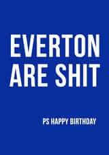 everton funny Birthday Card 11164 created by Offside Cards
