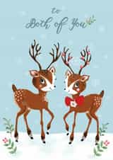 deer stepfather Christmas Card 34317 created by Michelle Grace