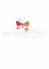 sympathy card - in sympathy - butterfly - pretty and sentimental created by Kali Stileman