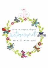 retirement card - retirement - congratulations - pretty and traditional created by Kali Stileman