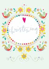 christening card - christening - congratulations - pretty and traditional created by Kali Stileman