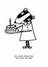 badger cake Card 34616 created by dorothea rogers