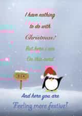 Xmas Penguin Card 34631 created by Ash Dickinson