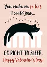 funny black Valentines Day Card 32201 created by Miümi Cat