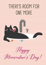 Funny Cat Valentine's Card – Meowentine's Day Card for Cat Lovers created by Miümi Cat