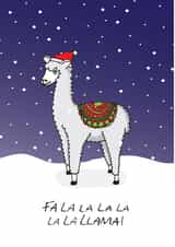 llama Christmas Card 33687 created by Pukka Design