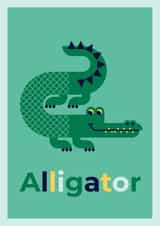 alligator animal Card 28263 created by Tom Langton