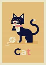 cat animal Card 28265 created by Tom Langton