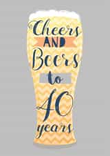 Male 40 Birthday Card 10284 created by Paper Yay