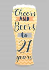 21 Age Birthday Card 10285 created by Paper Yay