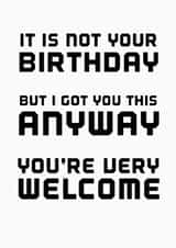 birthday just Card 34842 created by ValenneGB